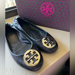 Tory Burch Reva Flats Black Size 9